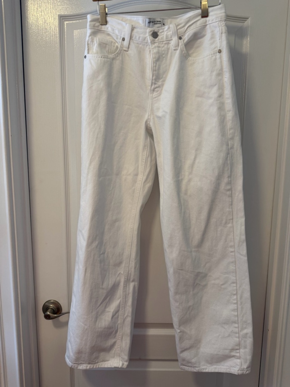 Just Black White Straight-Leg Women's Jeans
